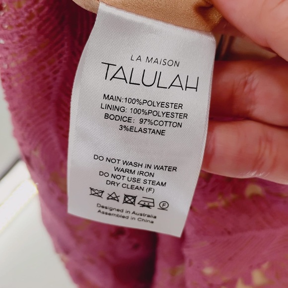LA MAISON TALULAH FOUNDATION LACE MIDI DRESS IN TEAROSE SIZE large - $350 - Picture 7 of 16